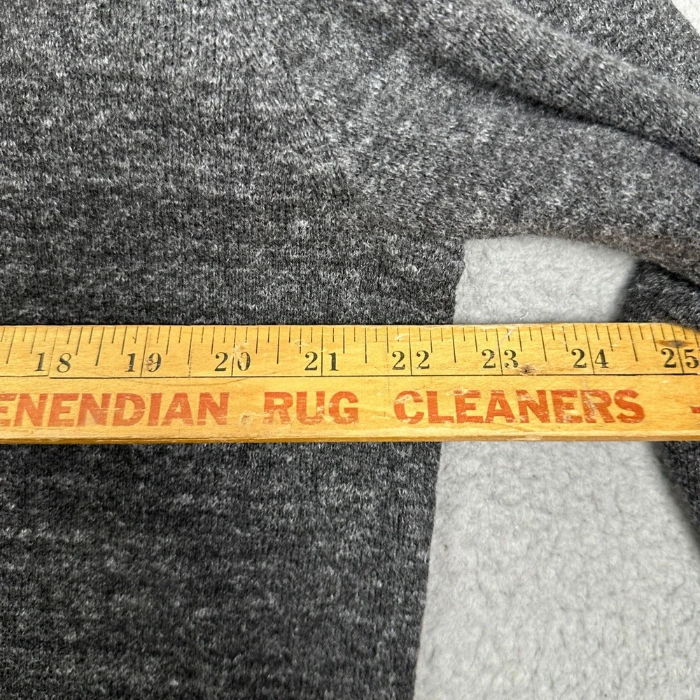 GAP Sweater Mens Large Charcoal Grey Marled Knit Roll Neck Pullover Long Sleeve